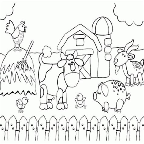 farm scenes drawing  getdrawings