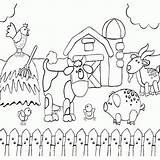 Pages Coloring Country Scenes Farm Getcolorings Special Printable Color sketch template