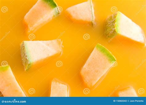melon juice stock photo image  ripe sliced garnish