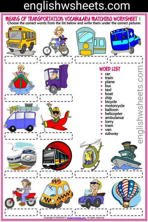 means  transport vocabulary matching exercise works vrogueco