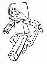 Minecraft Skins Coloring Pages Drawing Skin Deadlox Color Getcolorings Print Getdrawings Printable sketch template