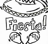 Coloring Fiesta Pages Printable Mexico Christmas Mexican Getcolorings Getdrawings Book sketch template