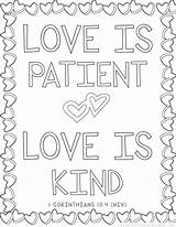 Coloring Bible Pages Printable Verse Kids Verses Patient Christian Kind Adults 13 Sunday School Year Drawing Valentines Biblical Old Color sketch template