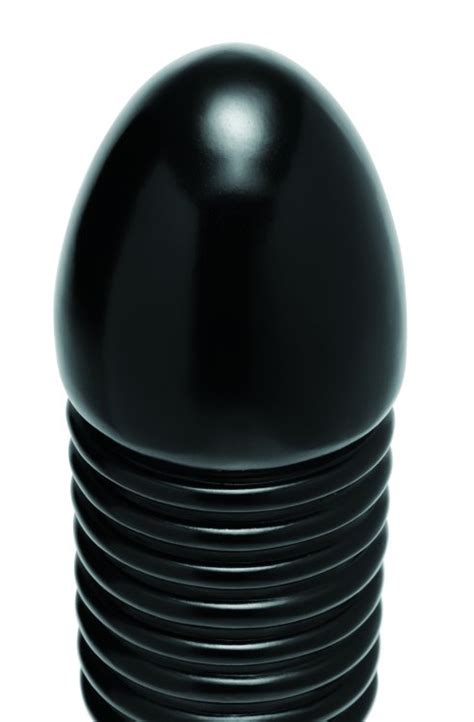 master series the enormass ribbed plug with suction base ae812