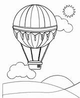 Kleurplaat Luchtballonnen Luchtballon Stemmen sketch template