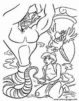 Coloring Aladdin Genie Pages Jafar Disney Angry Color Printable Kids Print Book Getdrawings sketch template