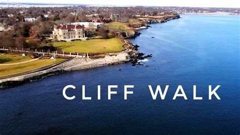 cliff walk newport rhode island drone footage   uhd youtube