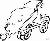 Truck Coloring Pages Trucks Cement Mixer Printable Sand Crane Drawing Dump Tipper Mail Digger Grave Color Clipart Boys Cars Car sketch template
