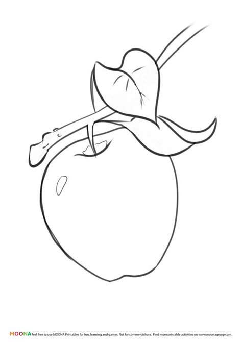 printable coloring pages  toddlers  preschoolers apple