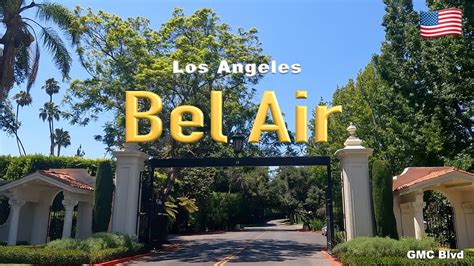 los angeles bel air california usa  aug  drive youtube