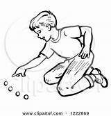 Marbles Playing Boy Clipart Retro Marble Illustration Royalty Picsburg Coloring Pages Vector Drawing Getdrawings Getcolorings sketch template
