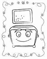 Coloring Pages Toaster Sheknows sketch template