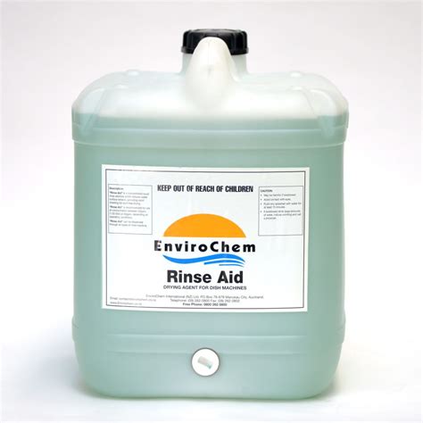 rinse aid concentrated liquid rinse additive enviro chem