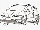 Honda Civic Coloring Pages Type Getdrawings Getcolorings sketch template