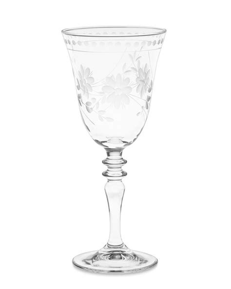 vintage etched wine glass williams sonoma au