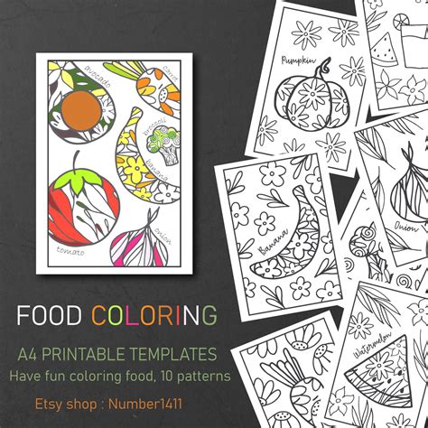 food coloring printable coloring pages digital coloring pages