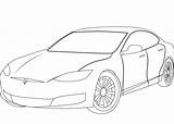 Tesla Model Coloring Supercoloring Outline Pages Source Car Printable Cybertruck sketch template