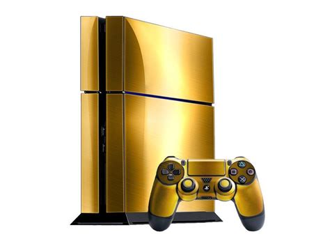 sony playstation  skin ps  brushed gold  sale  cheap price play stations