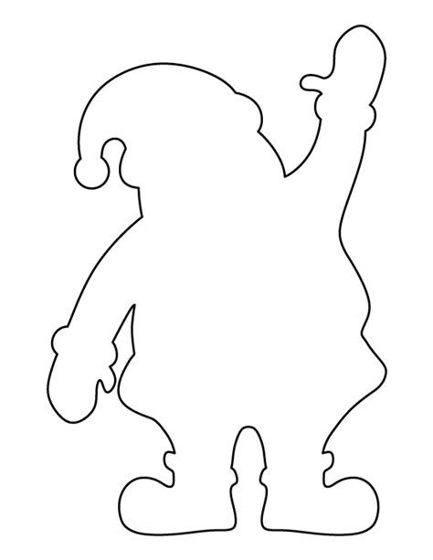 printable santa claus template