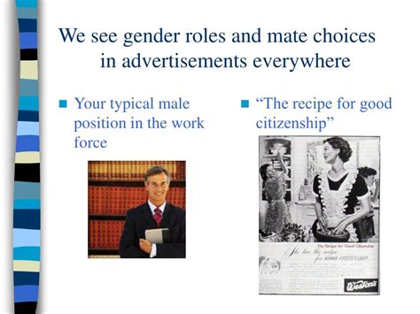 ppt the evolution of mate selection and gender roles in