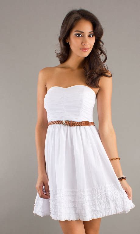 Strapless White Dress