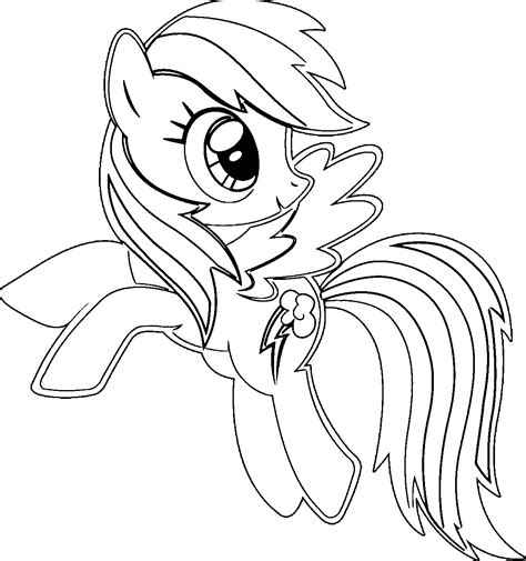 mlp coloring pages rainbow dash fun learn  worksheets  kid