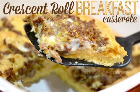 crescent roll breakfast casserole recipe