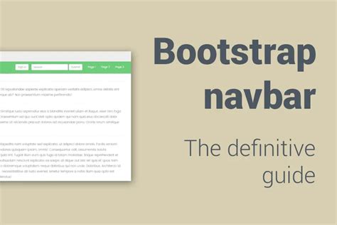 bootstrap navbar  definitive guide  tutorial bootstrapious
