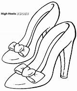 Coloring Shoes Shoe Heels High Pages Drawing Converse Outline Printable Heel Color Girls Print Kids Pointe Stress Melt Away Jordans sketch template
