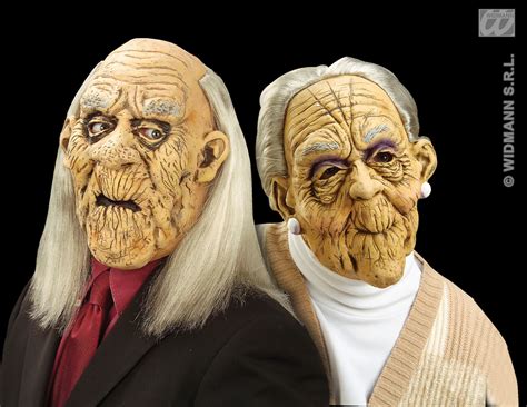 old man woman 6849g horror masks halloween by widmann old woman man halloween mask