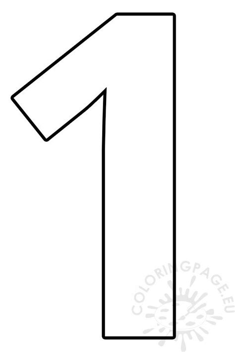 cut  number  coloring page