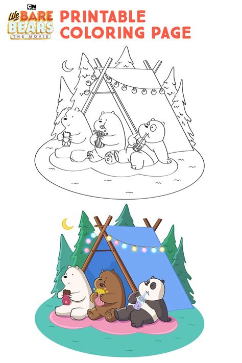 bare bears printable coloring page bear coloring pages  bare