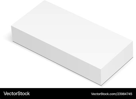 blank rectangular box mockup isolated royalty  vector