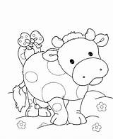 Pages Coloring Cow Pig Pattern Coloringpages1001 Cute Printable sketch template