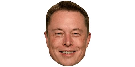 Elon Musk Smile Celebrity Mask Celebrity Cutouts