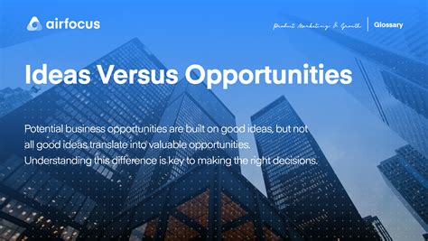ideas  opportunities  definition difference