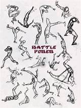 Poses Drawing Battle Pose Dodge Fighting Anime Kick Reference Sword Manga Pwned Deviantart Comic Action Punch Character References Fight Drawings sketch template