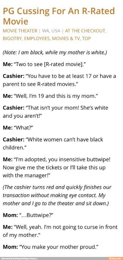 that cashier is a total butwipe