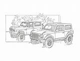 Bronco Ford 2021 Videos Trims Specs Official Colors Wallpapers Info Sketch Dominance Built Bronco6g Thread Svtperformance sketch template
