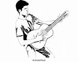 Gitarze Gry Nauka Grać Kolorowanka Rysunek Specjalne Przedstawia Dlatego Chłopca Gitarą że Uczy Nam Obrazek Wam sketch template
