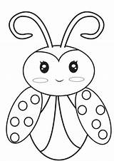 Coloring Ladybug Pages Bug Colouring Cute Ladybird Lady Vw Outline Kids Printable Sheets Girl Drawing Insect Color Ladybugs Book Harmonica sketch template