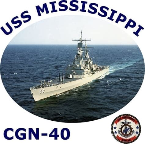 Cgn 40 Uss Mississippi 2 Sided Photo T Shirt