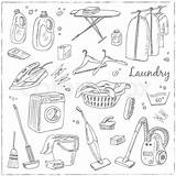 Laundry Drawing Basket Themed Doodle Paintingvalley Getdrawings sketch template