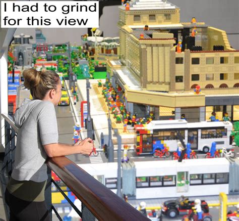 great views of downtown lego city i had to grind for