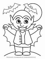 Halloween Coloring Pages Vampire Easy Sheets Printable Colouring Cute Kids Coloriage Color Peasy Fun Choose Board Witch Drawings Crafts sketch template