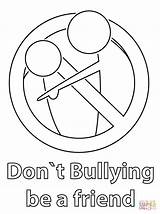 Bullying Coloring Pages Anti Bully Don Sheets Dont Friend Printable Kids Color Cyber Drawing Colori sketch template