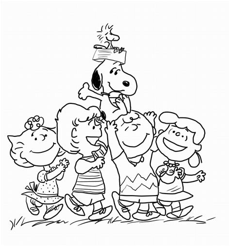 peanuts fall coloring pages coloring pages