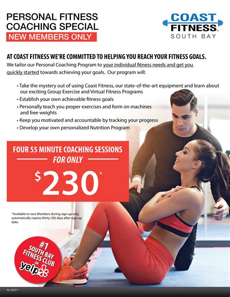 quick start program coast fitness health club  south bay