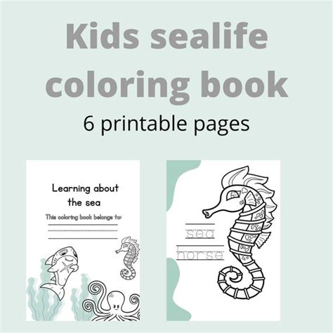 coloring pages  kids digital coloring book   etsy