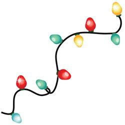 christmas clipart lights  candles